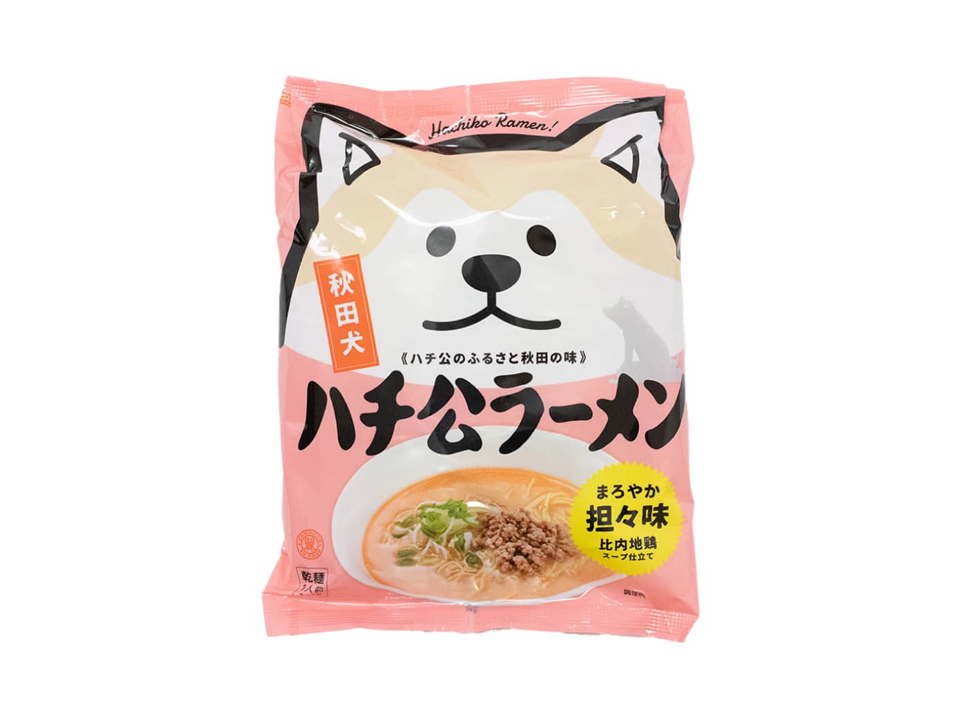 ハチ公ラーメン まろやか担々味のパッケージ写真