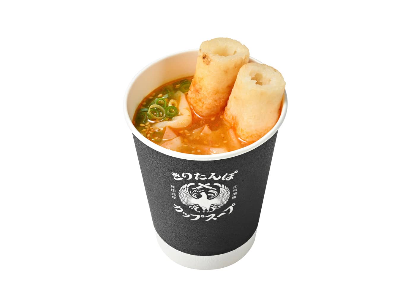 きりたんぽカップスープ ピリ辛チゲ味の調理イメージ